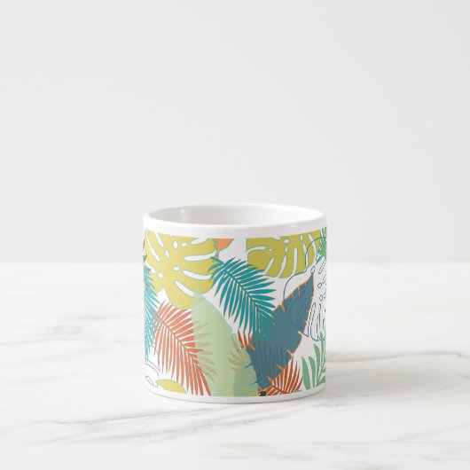 PixDezines rainforest/DIY Hintergrundfarbe Espressotasse (Vorderseite)