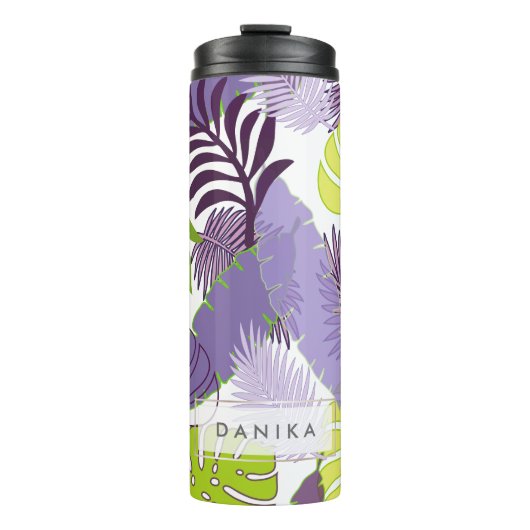 PixDezines Rainforest Foliage/DIY Hintergrund Thermosbecher (Vorderseite)