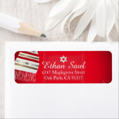 PixDezines Red Talit Bar Mitzvah/Return Add (Insitu)