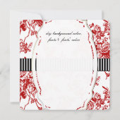 PixDezines Red Toile Vintage Rose (Rückseite)