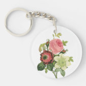 PixDezines redoute clementin, Anemon Schlüsselanhänger (Vorderseite)