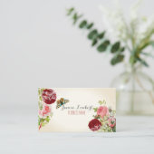 PixDezines redoute+Vintage Rose Visitenkarte (Stehend Vorderseite)
