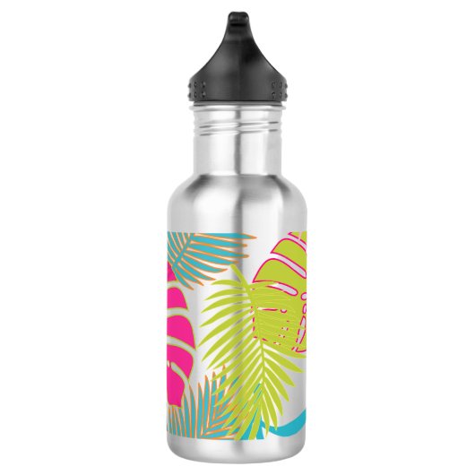 PixDezines Regenwald/DIY Hintergrundfarbe Edelstahlflasche (Rechts)