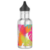 PixDezines Regenwald/DIY Hintergrundfarbe Edelstahlflasche (Links)