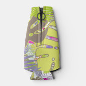 PixDezines Regenwald/DIY Hintergrundfarbe Flaschenkühler (Rückseite)