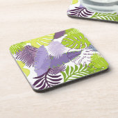 PixDezines Regenwald/DIY Hintergrundfarbe Getränkeuntersetzer (Linke Seite)