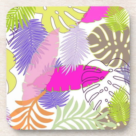PixDezines Regenwald/DIY Hintergrundfarbe Untersetzer (Vorderseite)