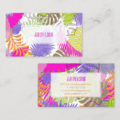 PixDezines Regenwald/DIY Hintergrundfarbe Visitenkarte (Vorne/Hinten)