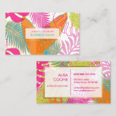 PixDezines Regenwald/DIY Hintergrundfarbe Visitenkarte (Vorne/Hinten)