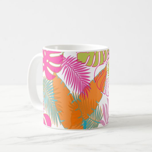 PixDezines Regenwald/einstellbares Bild Kaffeetasse (Vorderseite Links)