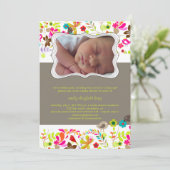 PixDezines Retro-Baum/DIY-Hintergrund+Schriftart Einladung (Stehend Vorderseite)