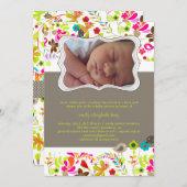 PixDezines Retro-Baum/DIY-Hintergrund+Schriftart Einladung (Vorne/Hinten)