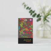 PixDezines Retro Baum Visitenkarte (Stehend Vorderseite)