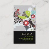 PixDezines Retro Chicks Visitenkarte (Rückseite)