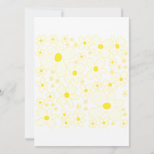 PixDezines Retro DaisiesFoto/Bat Mitzvah Einladung