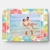 PixDezines Retro-Hibiskus Fotoplatte (Vorderseite)