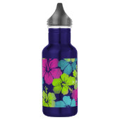 PixDezines Retro-Hibiskus Trinkflasche (Links)