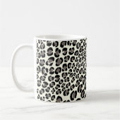 PixDezines Retro Leopard/DIY Hintergrundfarbe! Kaffeetasse (Links)