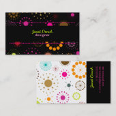 PixDezines Retro Stars, benutzerdefinierte Hinterg Visitenkarte (Vorne/Hinten)