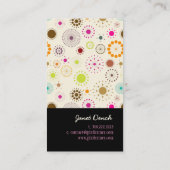 PixDezines Retro Stars Visitenkarte (Rückseite)