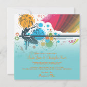 PixDezines Retro Surfer, Destination Events Einladung (Rückseite)