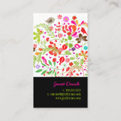 PixDezines RETRO TREE/DIY Hintergrundfarbe Visitenkarte (Rückseite)