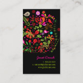 PixDezines Retro Tree Visitenkarte (Rückseite)