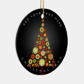 PixDezines Retro Weihnachtsbaum Keramikornament (Rechts)