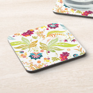 PixDezines Retroflora/DIY Hintergrundfarbe Untersetzer