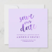 PixDezines Rett Date/Lilac/Lavendel/DIY Hintergrun Einladung (Vorderseite)