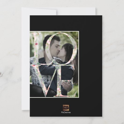 PixDezines Rett Datum/Botanica-Liebe Save The Date (Rückseite)