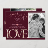 PixDezines Rett Datum/Botanica-Liebe Save The Date (Vorne/Hinten)