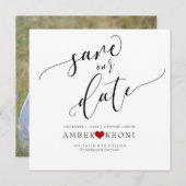 PixDezines Rett Datum/Fun Script/DIY Hintergrund Save The Date (Vorne/Hinten)