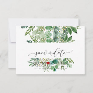 PixDezines Rett Datum/Grün, Ältere+Fern Rett Save The Date