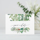 PixDezines Rett Datum/Grün, Ältere+Fern Rett Save The Date (Stehend Vorderseite)