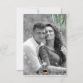 PixDezines Rett Datum/Grün, Palmfronten Save The Date (Rückseite)