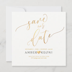 PixDezines Rett Datum/Imitate Gold/DIY Hintergrund Save The Date
