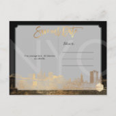 PixDezines/Rett Datum/Imitate Gold/NYC Ankündigungspostkarte (Rückseite)