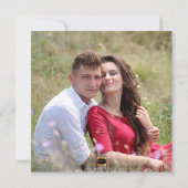 PixDezines Rett Datum/Imitate Silber/Navy Blau Save The Date (Rückseite)