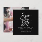 PixDezines Rett Datum/Imitate Silver/DIY Hintergru Save The Date (Vorne/Hinten)