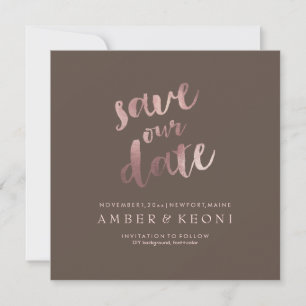 PixDezines Rett-Datum/Mauve/DIY-Hintergrund Save The Date