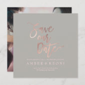 PixDezines Rett-Datum/Mauve/DIY-Hintergrund Save The Date (Vorne/Hinten)