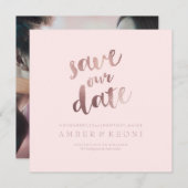 PixDezines Rett Datum/Rose Gold/DIY Hintergrund Save The Date (Vorne/Hinten)