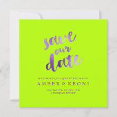 PixDezines Rett-Datum/Violett Lila/DIY-Hintergrund Save The Date (Vorderseite)