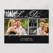 PixDezines rette Dattelleuchter/DIY-Farben+Schrift Ankündigungspostkarte (Vorderseite)