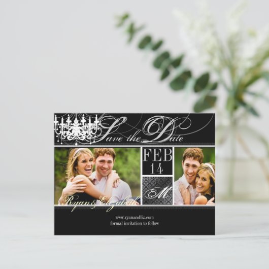 PixDezines rette Dattelleuchter/DIY-Farben+Schrift Ankündigungspostkarte (Stehend Vorderseite)