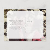 PixDezines Rettete unsere Datumskalligraphie-DIY-F Postkarte (Rückseite)