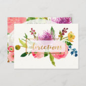 PixDezines Richtung florale Wasserfarbe/ranunculus Begleitkarte (Vorne/Hinten)