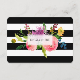 PixDezines Richtung Mitzvah/DIYstripes/floral Begleitkarte