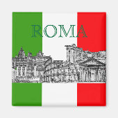 PixDezines Roma, Rom.. Reise Souvenirgeschenke. Magnet (Vorne)
